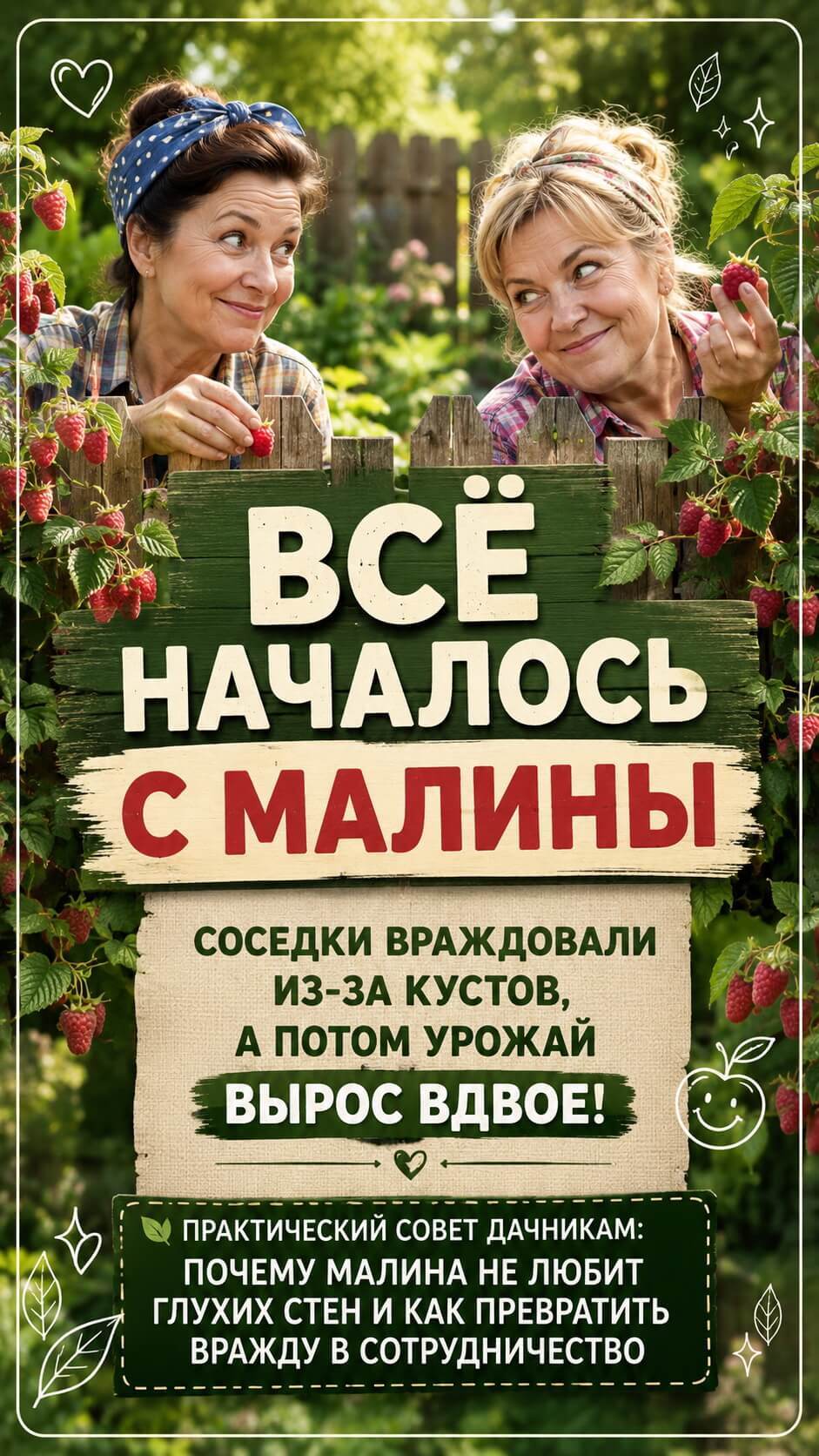 Мы с Зиной поссорились из-за малины