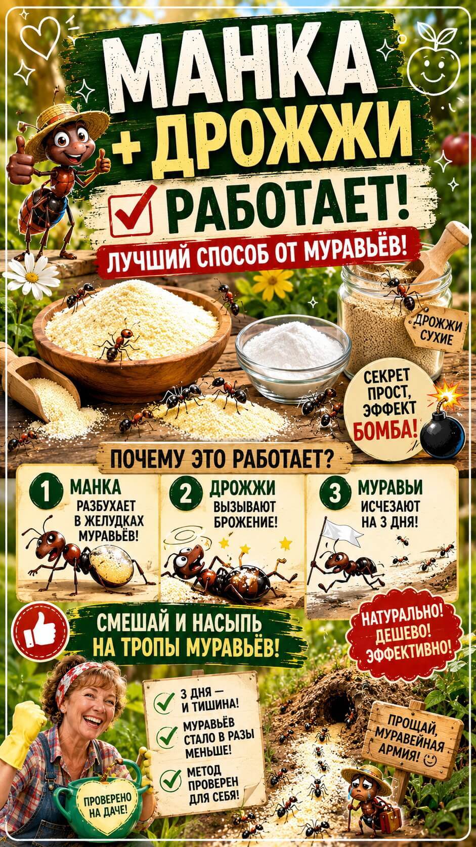 Как боротся с тлей и муравьями