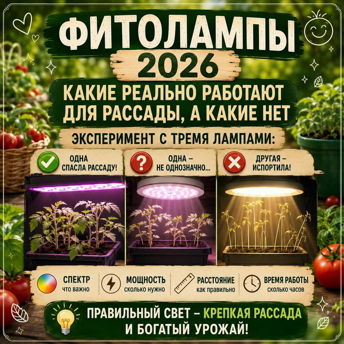 Фитолампы &mdash; какие реально работают для рассады, а какие нет