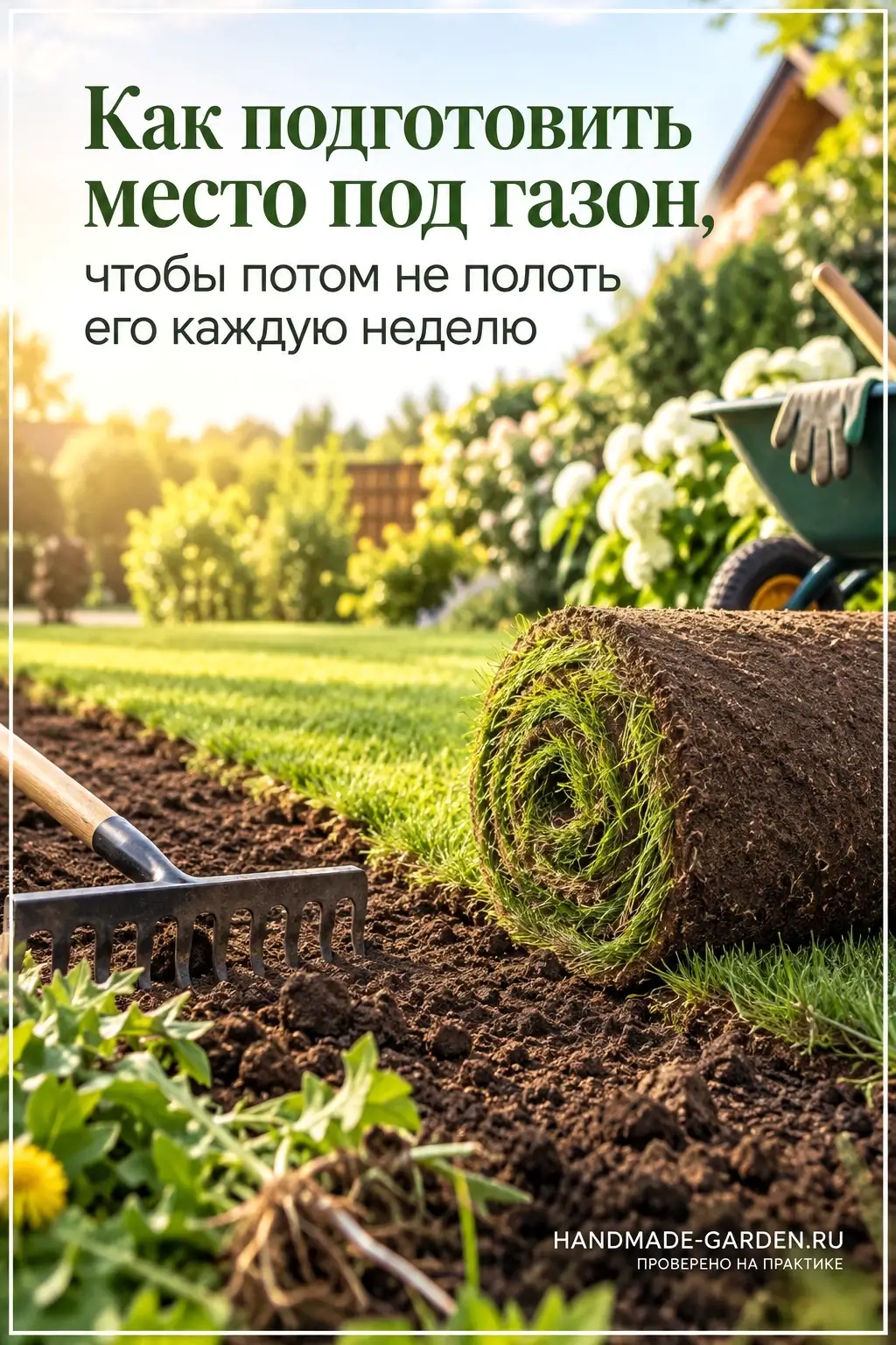 Как подготовить место под газон, чтобы потом не полоть его