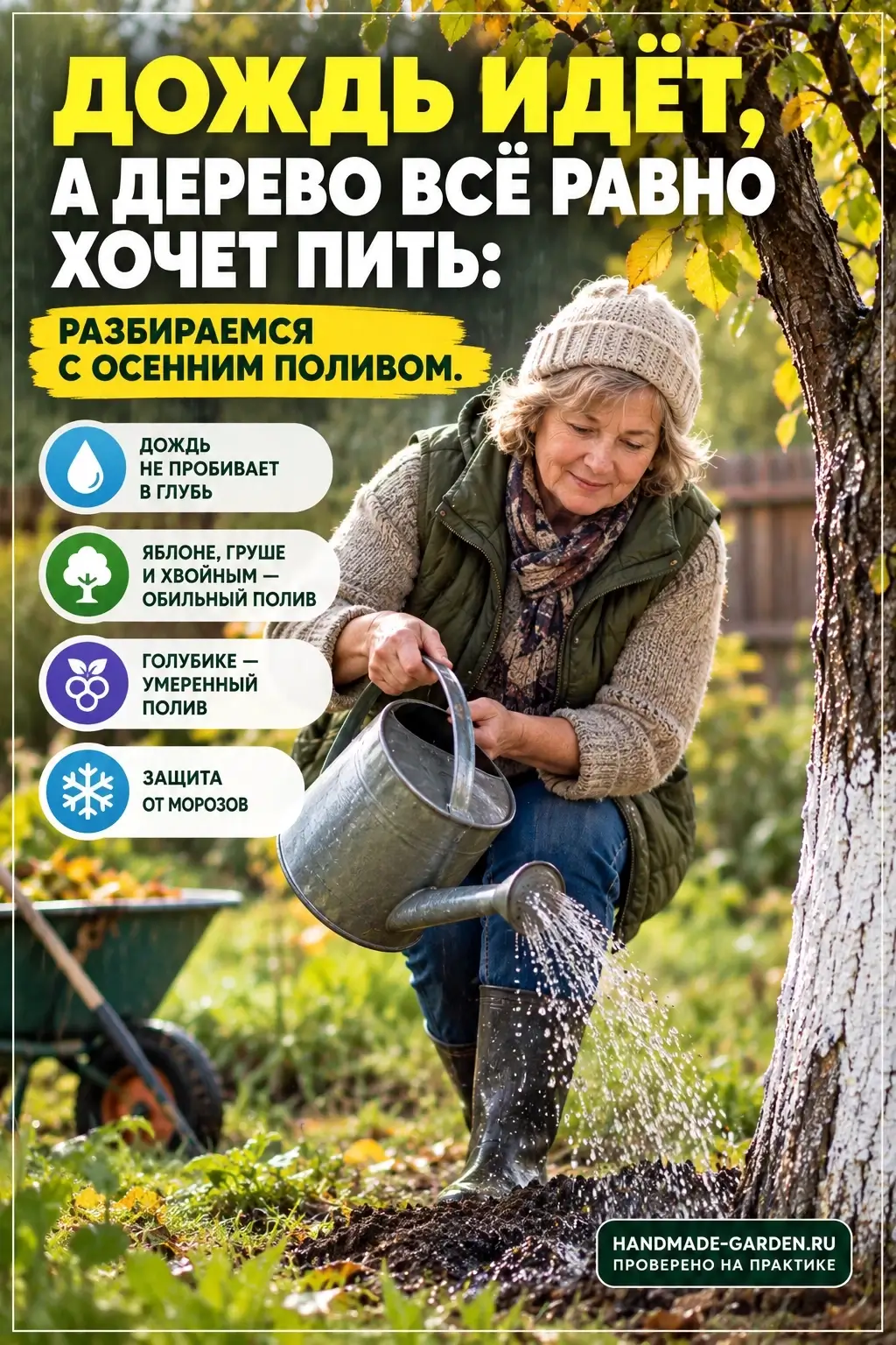 Осенний полив деревьев &mdash; не про засуху, а про защиту от зимы