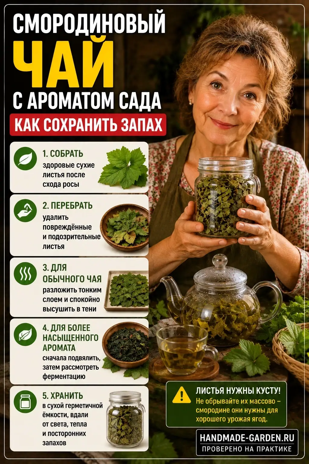 Смородиновый чай с ароматом лета