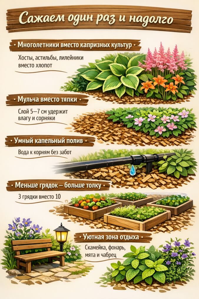 Умный подход к саду: меньше работы, больше удовольствия