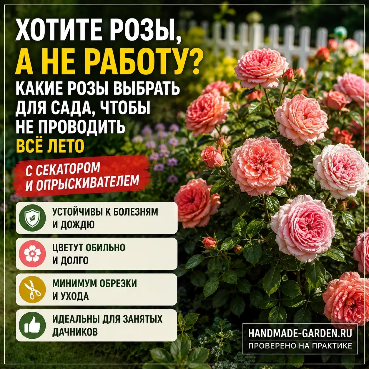 выбирать розу с учётом условий конкретного сада