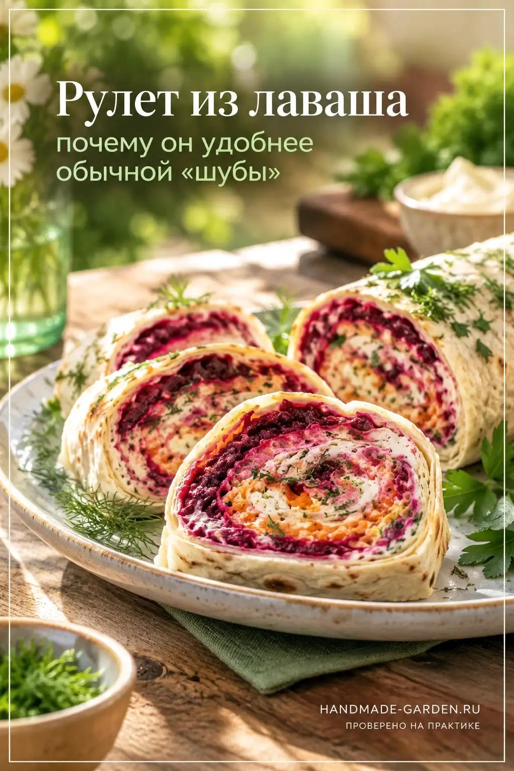 рулет из лаваша иногда удобнее обычной &laquo;шубы&raquo;
