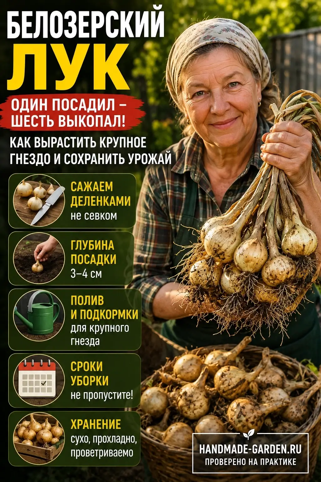 Белозерский лук славится урожайностью