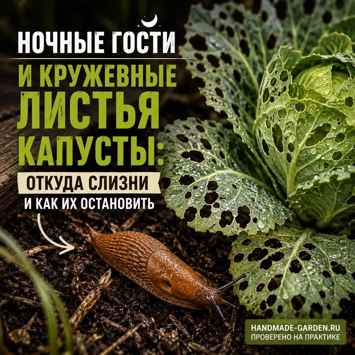 Ночные гости и кружевные листья капусты: откуда слизни и как их остановить