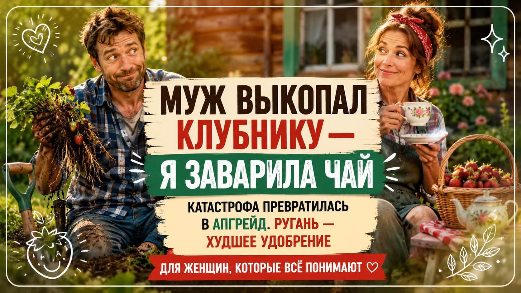 Тяпка против грабель: клубничная катастрофа с хорошим концом