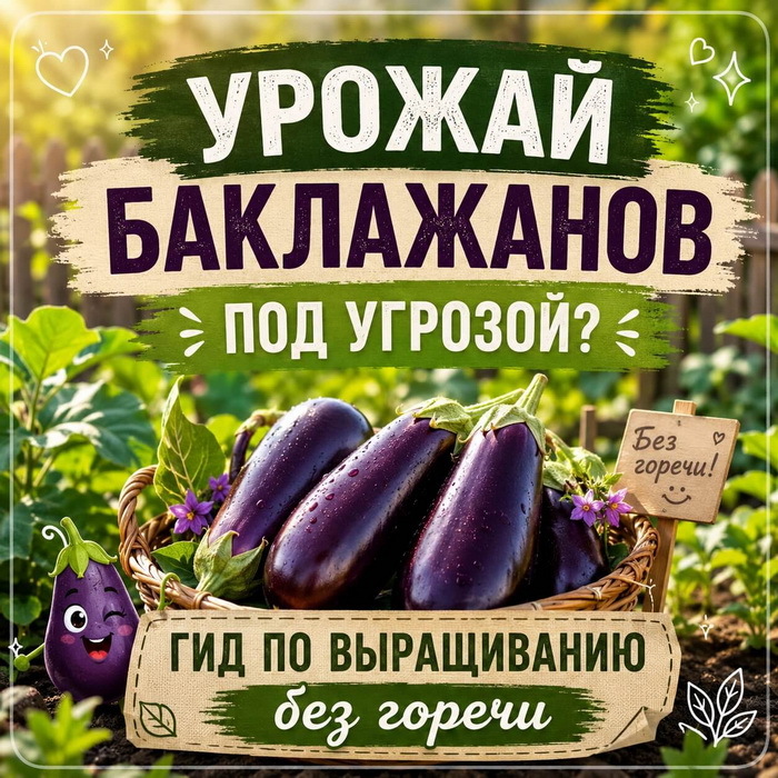 Почему баклажаны горькие и мелкие