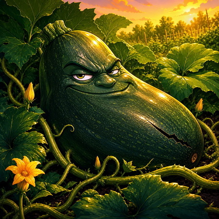 переросший кабачок
