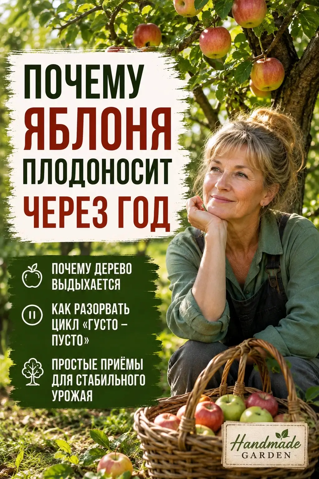 Почему яблоня плодоносит через год