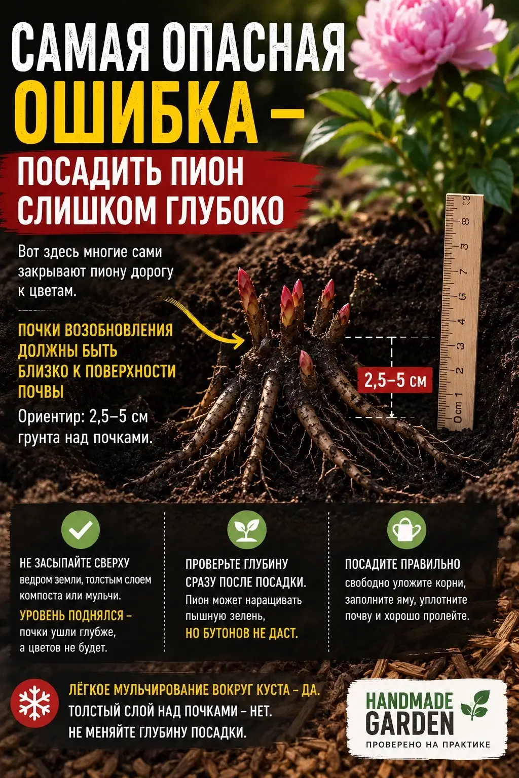 Когда делить пион осенью