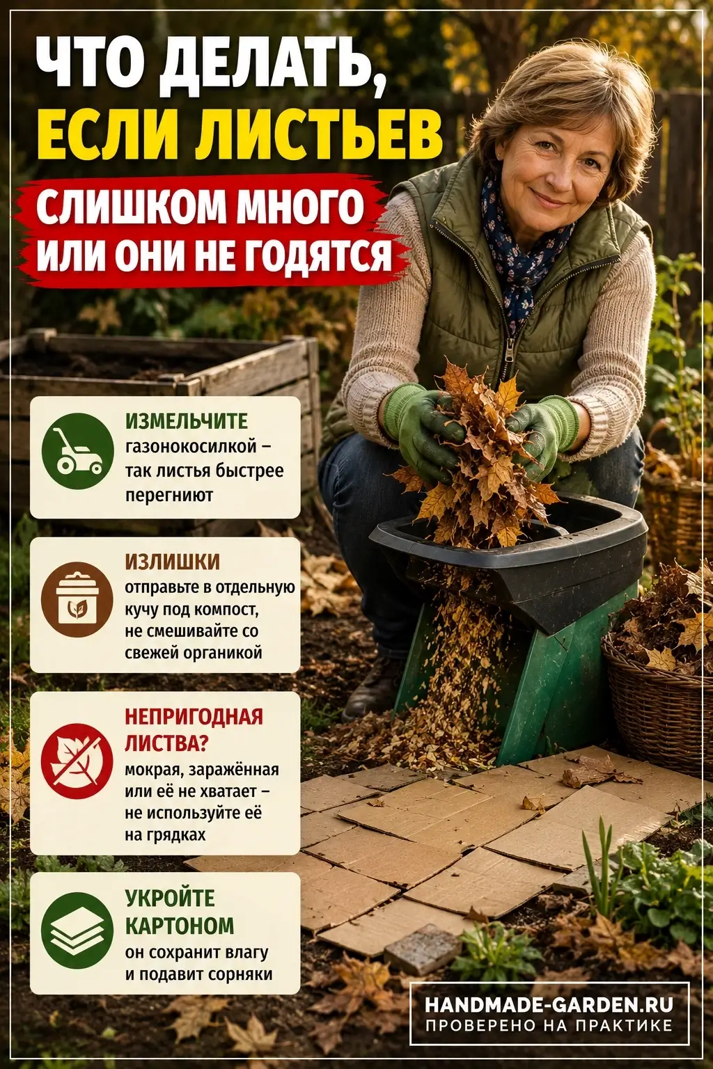 Что делать, если листьев слишком много