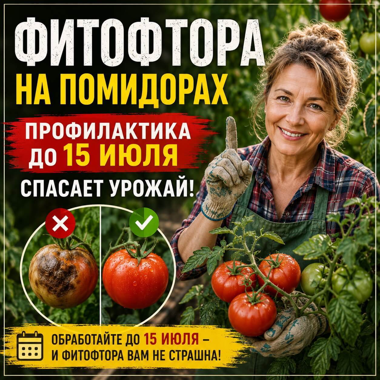 Фитофтора на помидорах