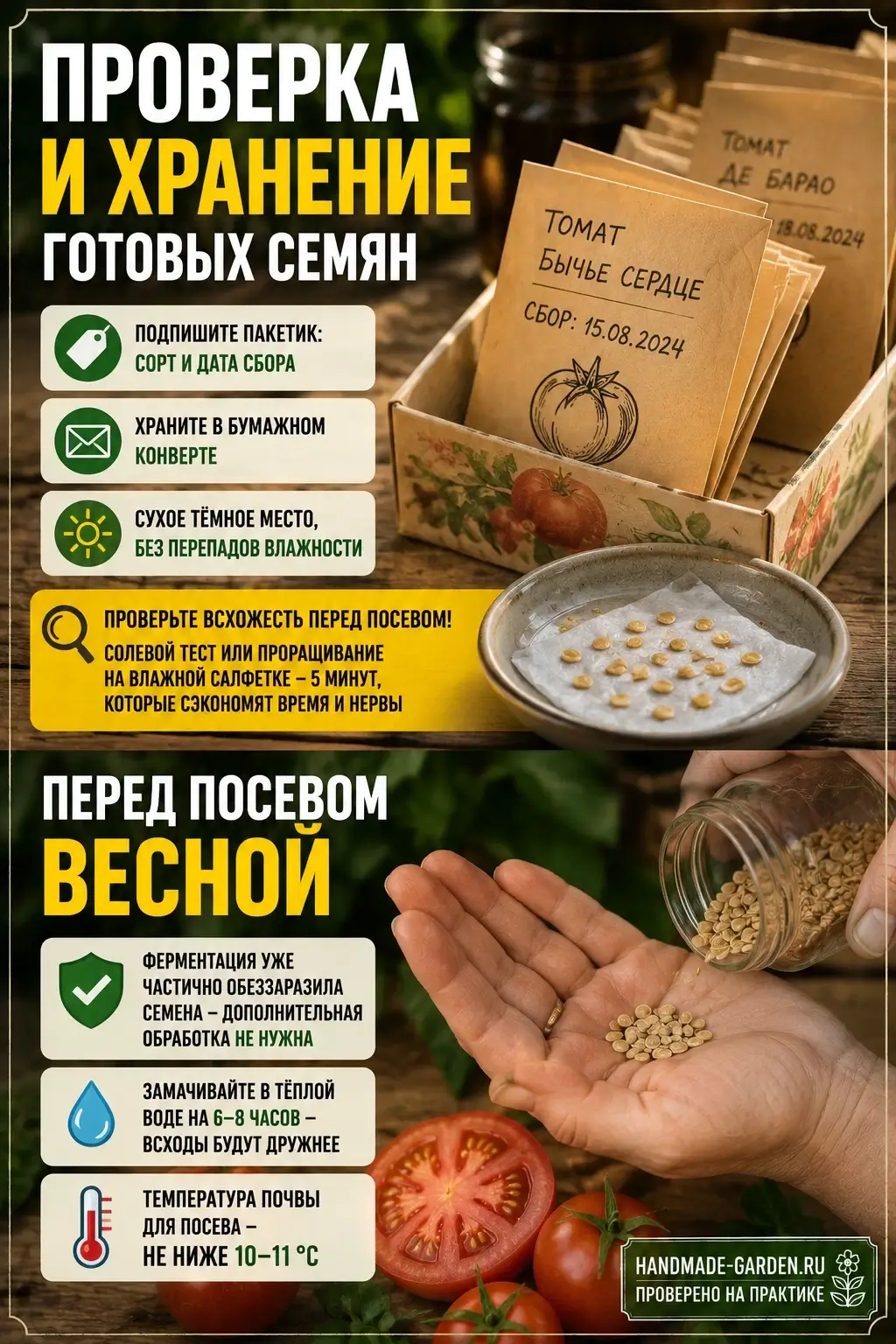 Хранение семян