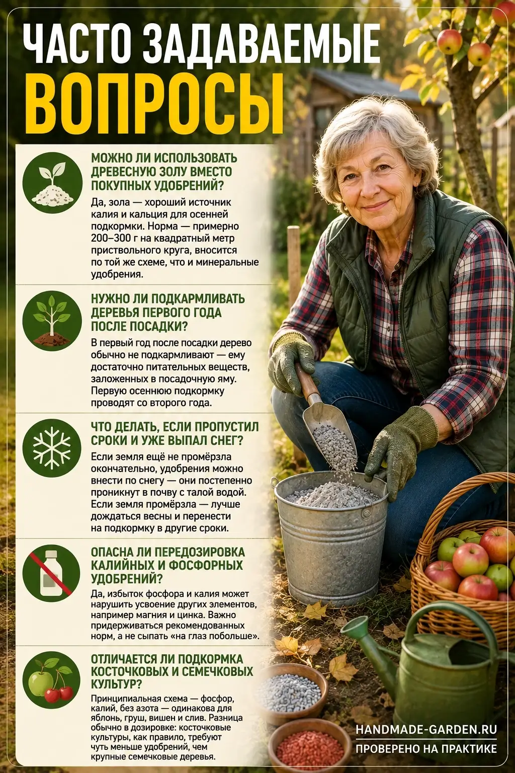 Пошаговый процесс подкормки