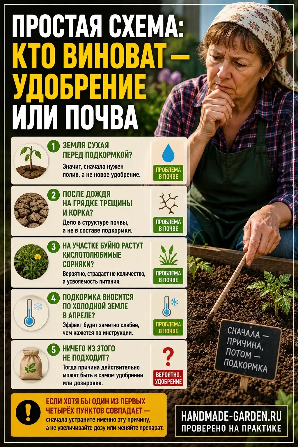 Когда и что влияет на урожай