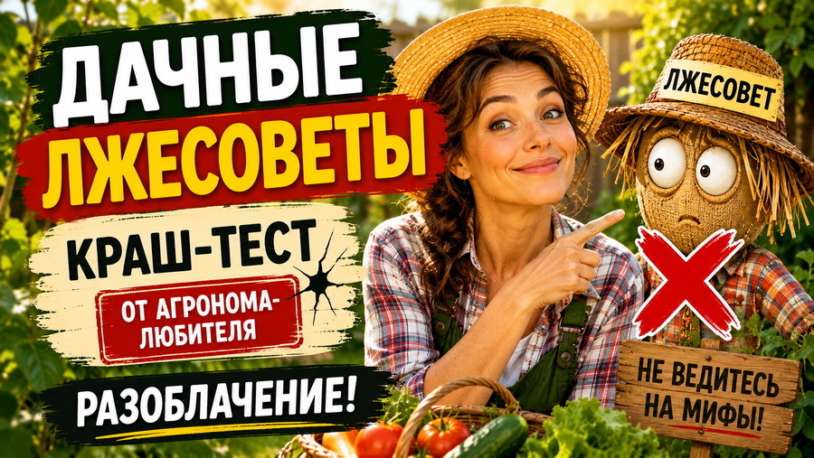 Дачные лжесоветы: краш-тест от агронома-любителя (разоблачение)
