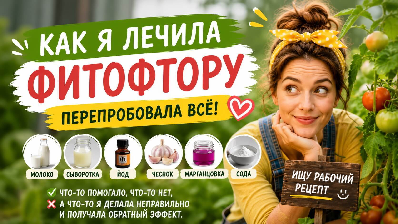 Как я лечила фитофтору