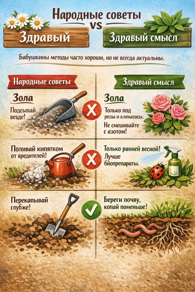 Народные советы vs Здравый смысл