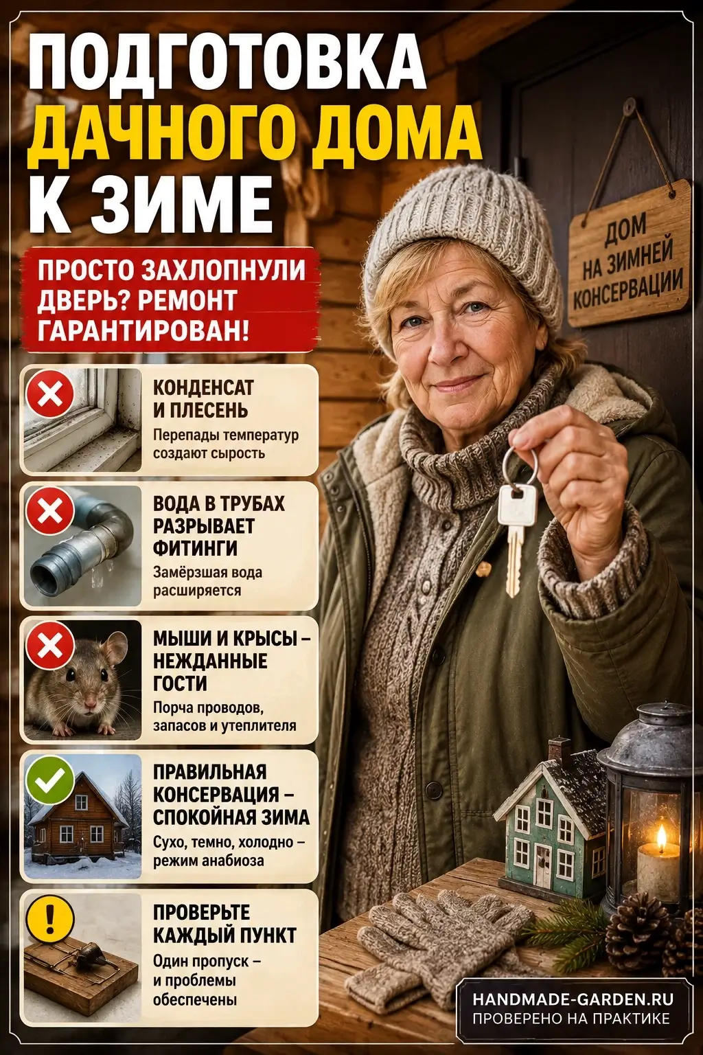 Подготовка дачного дома к зиме: чек-лист