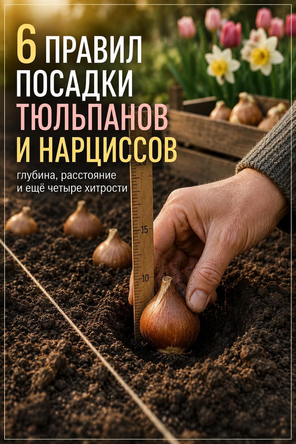 6 правил посадки тюльпанов и нарциссов осенью