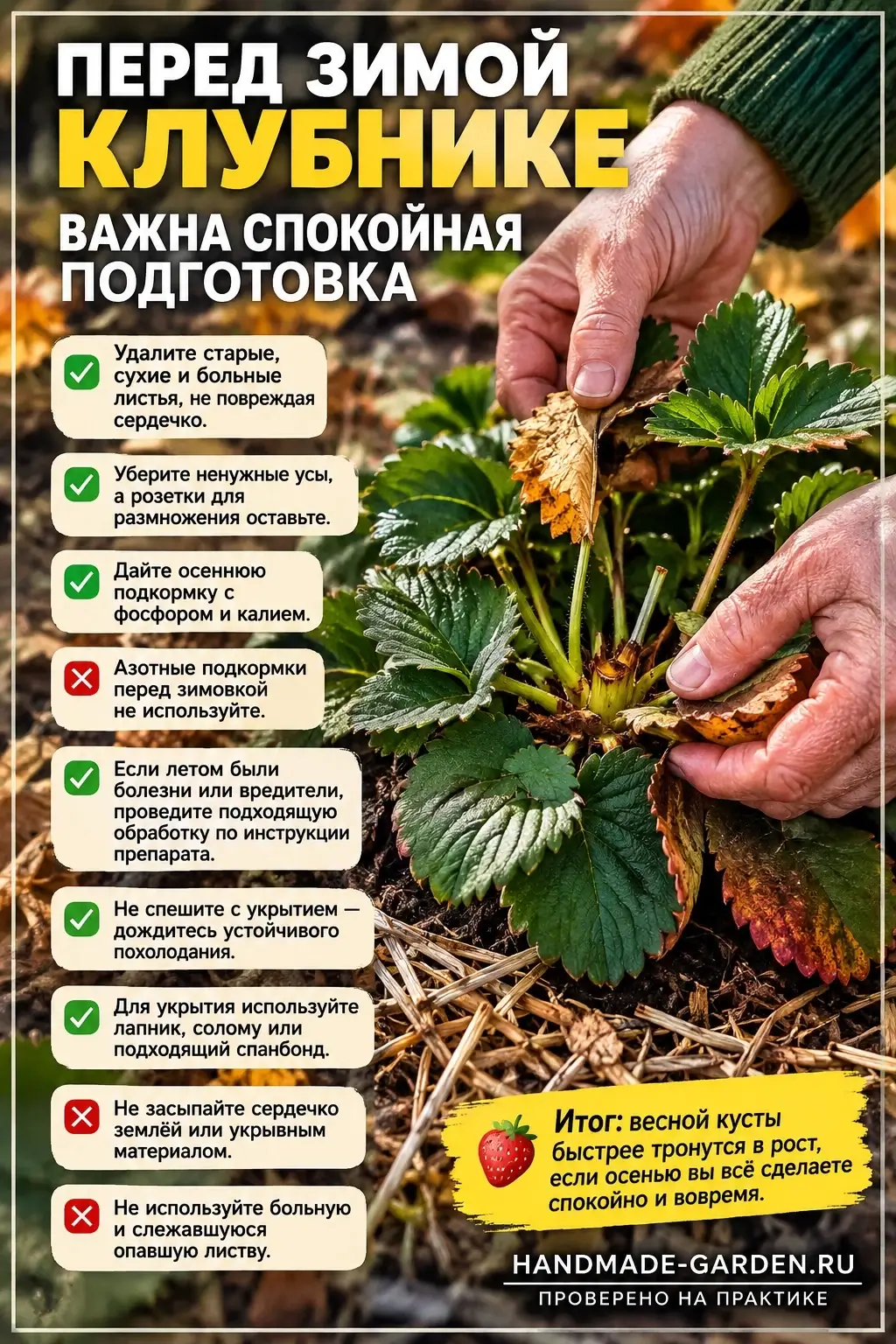 Перед зимой клубника
