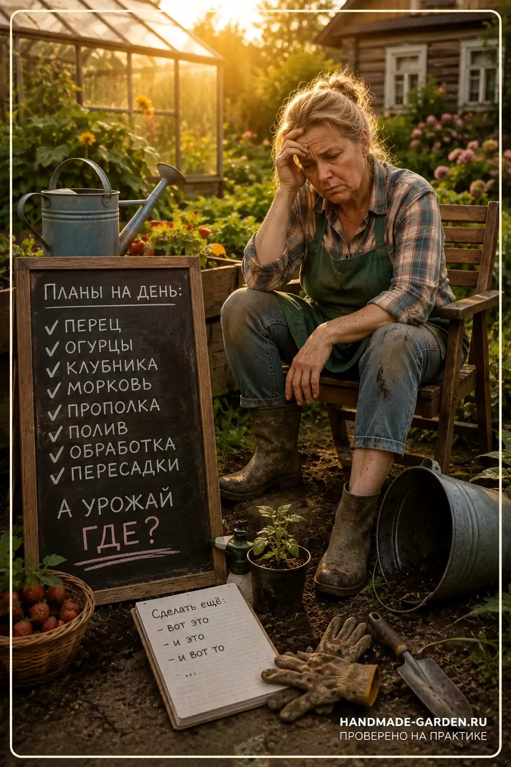 Не хватайтесь на даче за все сразу