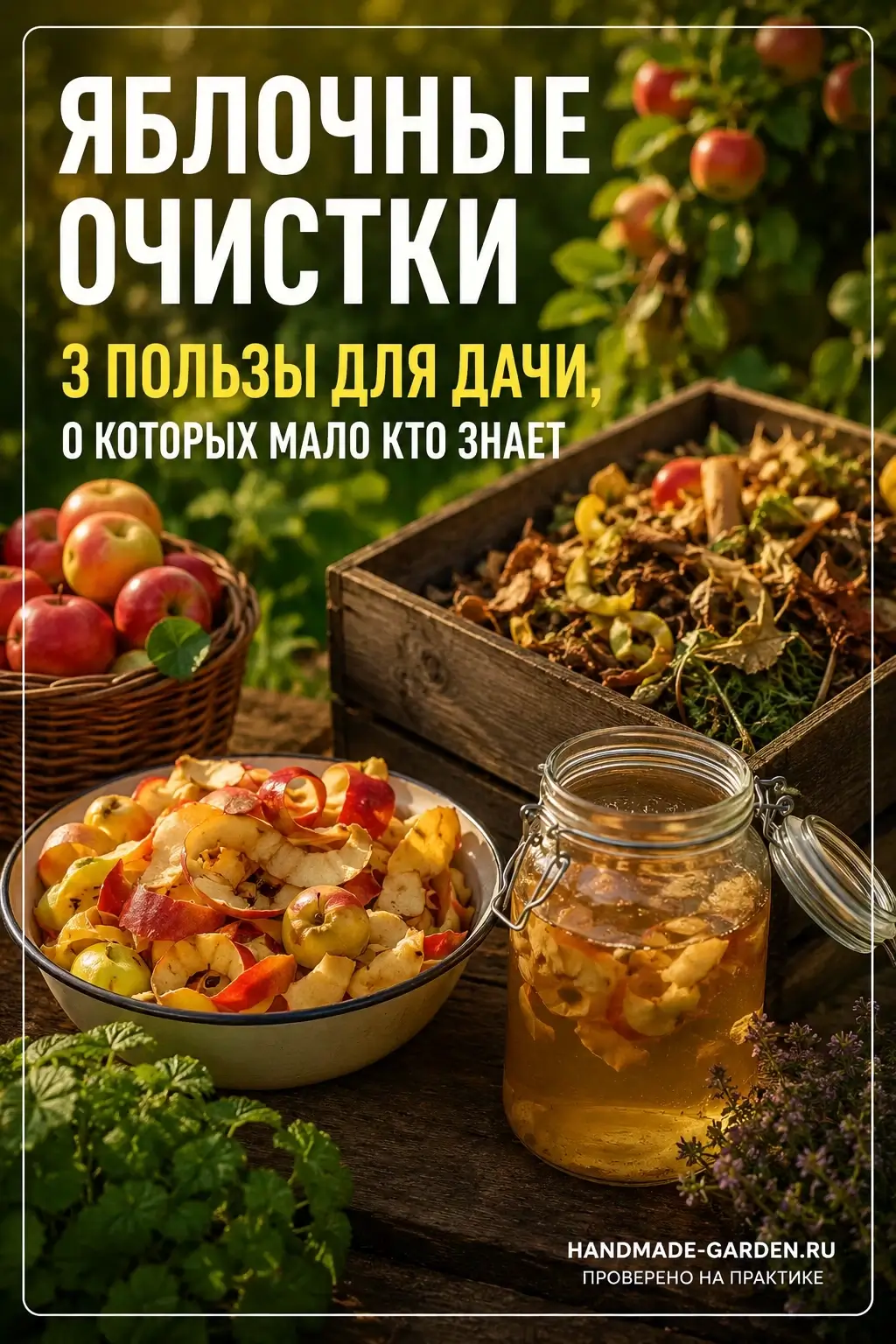Яблочные очистки как использовать с пользой