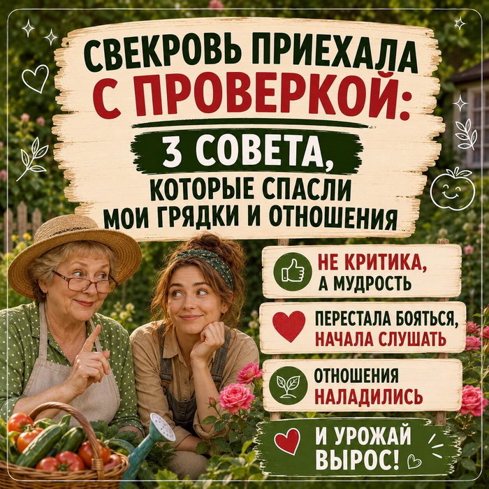 Свекровь приехала с проверкой на мою дачу