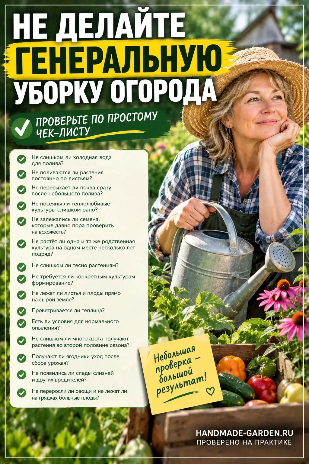 Не спешите сделать на даче все сразу