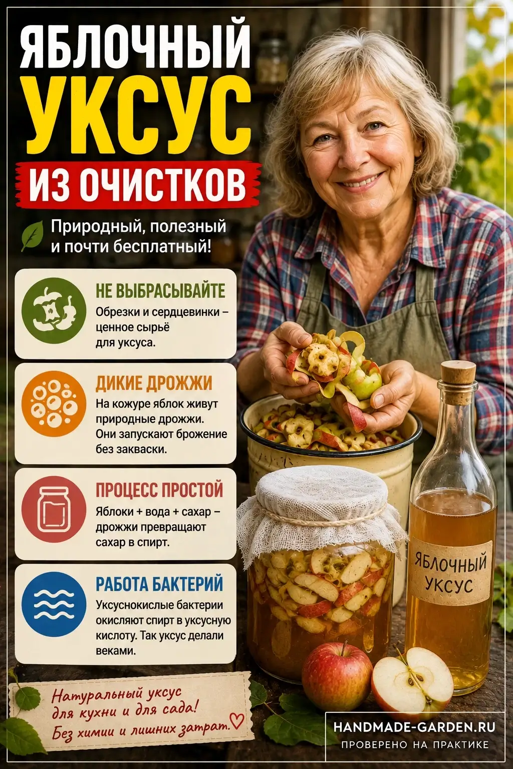 Яблочный уксус из очистков