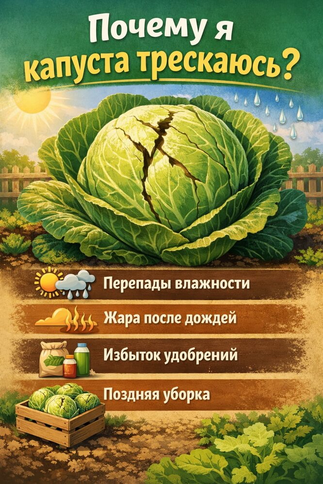 Когда капуста трескается