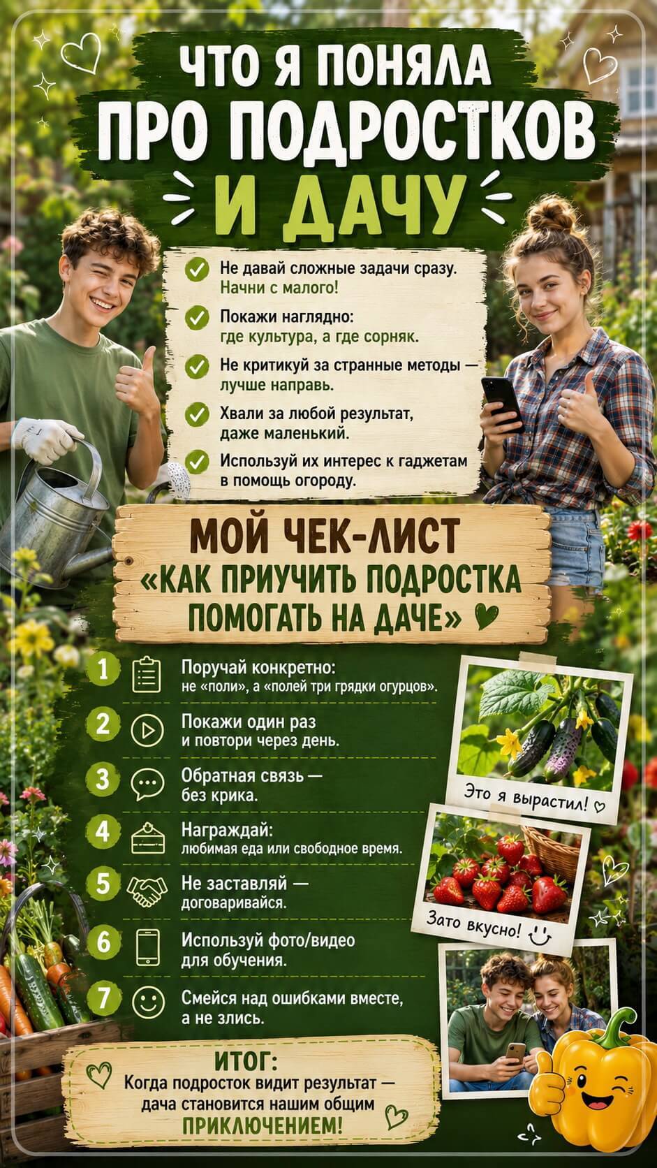 Что я поняла про подростков и дачу