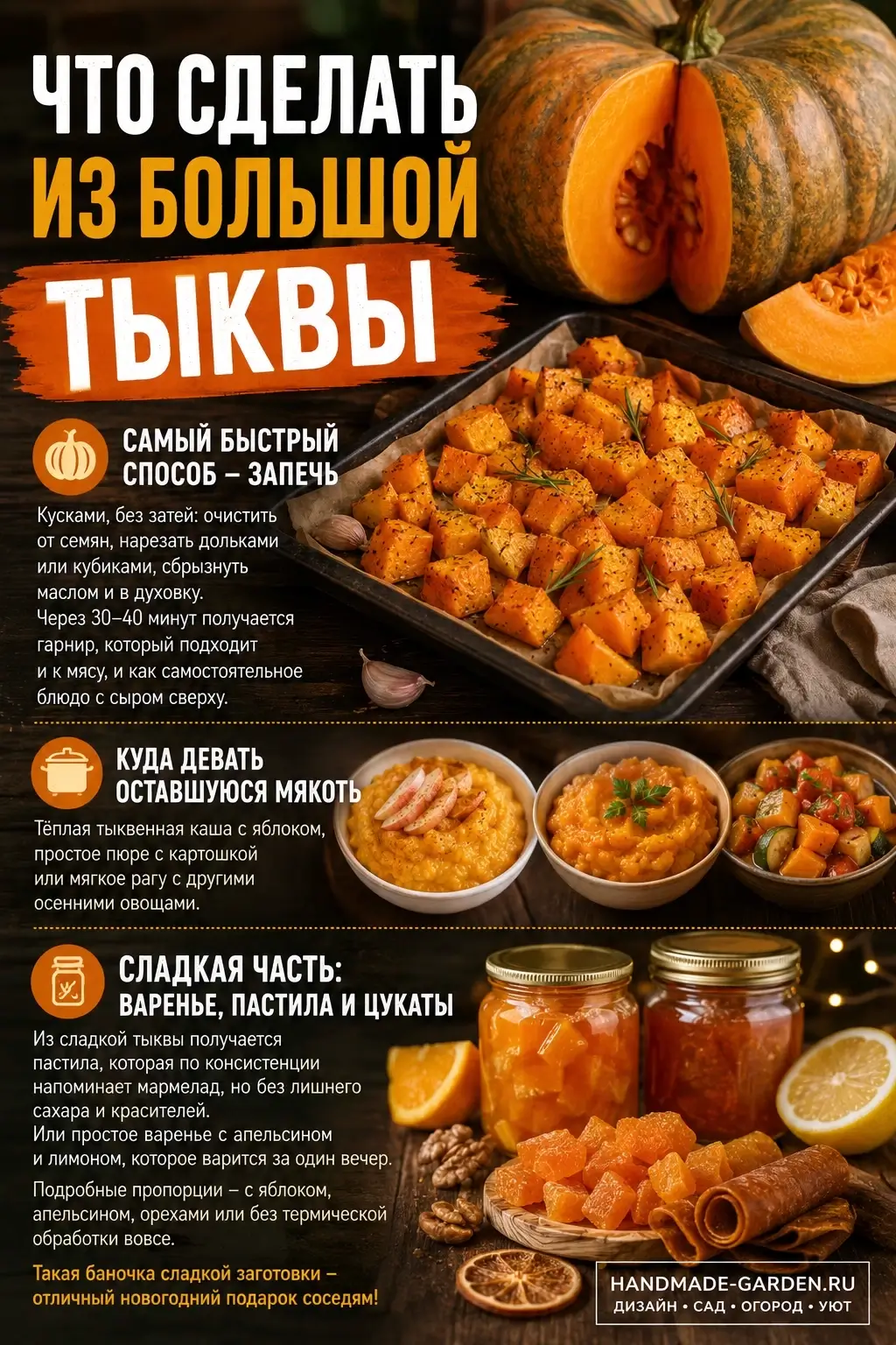 Как использовать большую тыкву