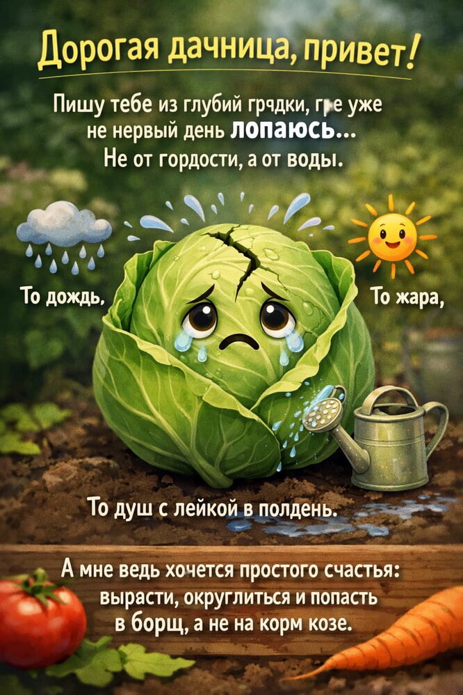 Уход за капустой, чтобы кочаны остались целыми