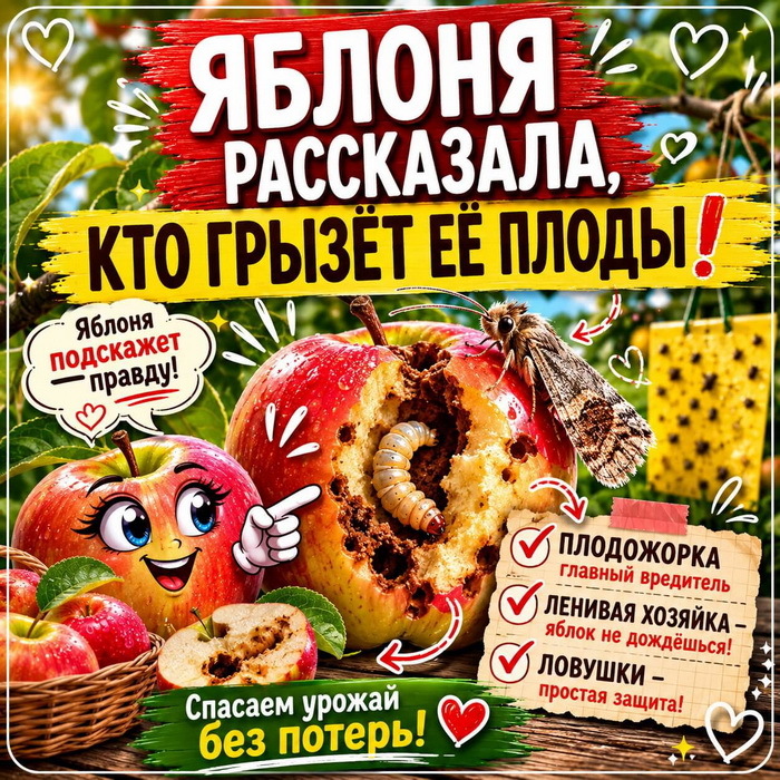 Чистые яблоки без червей