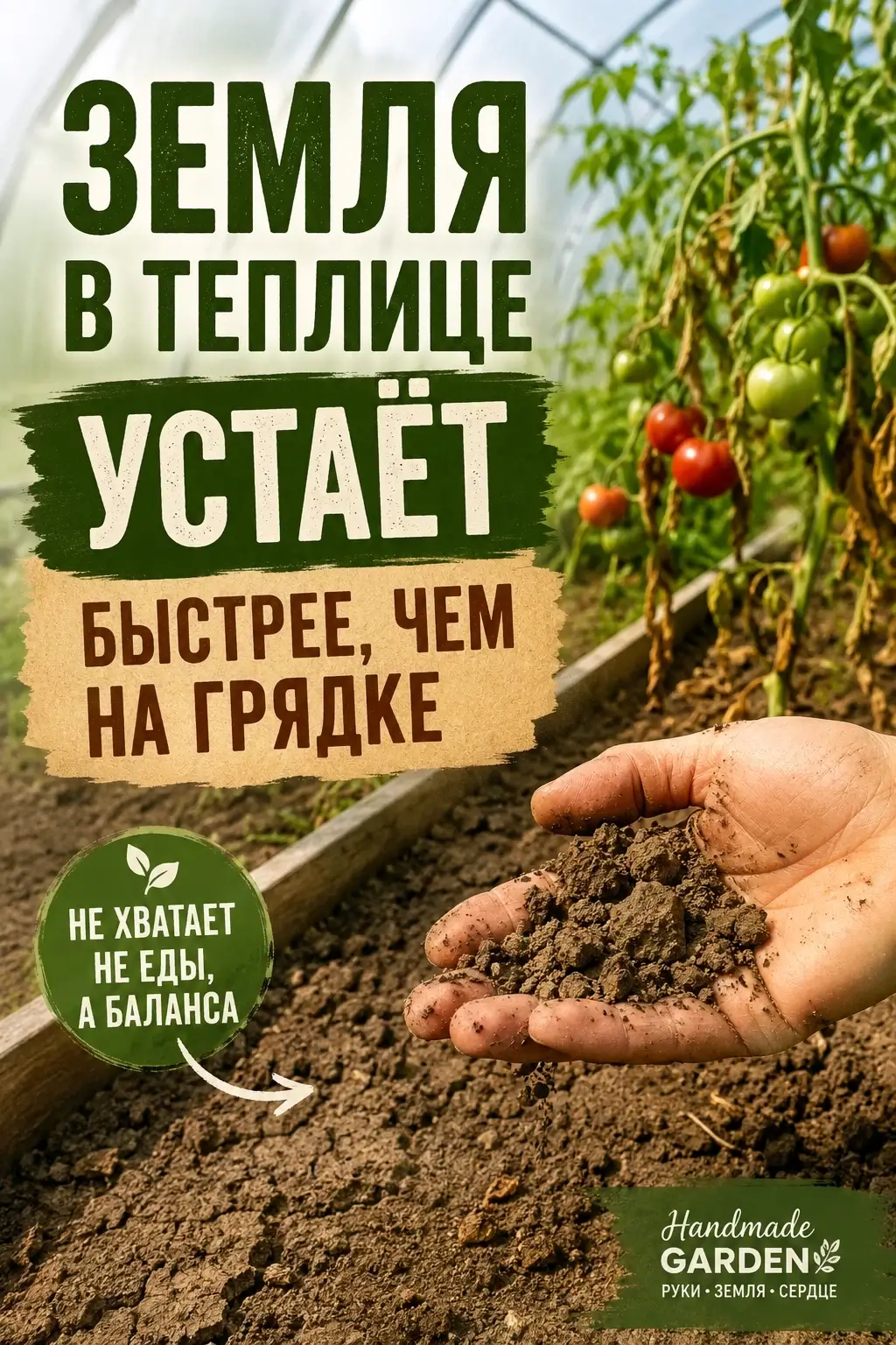 земля в теплице истощается
