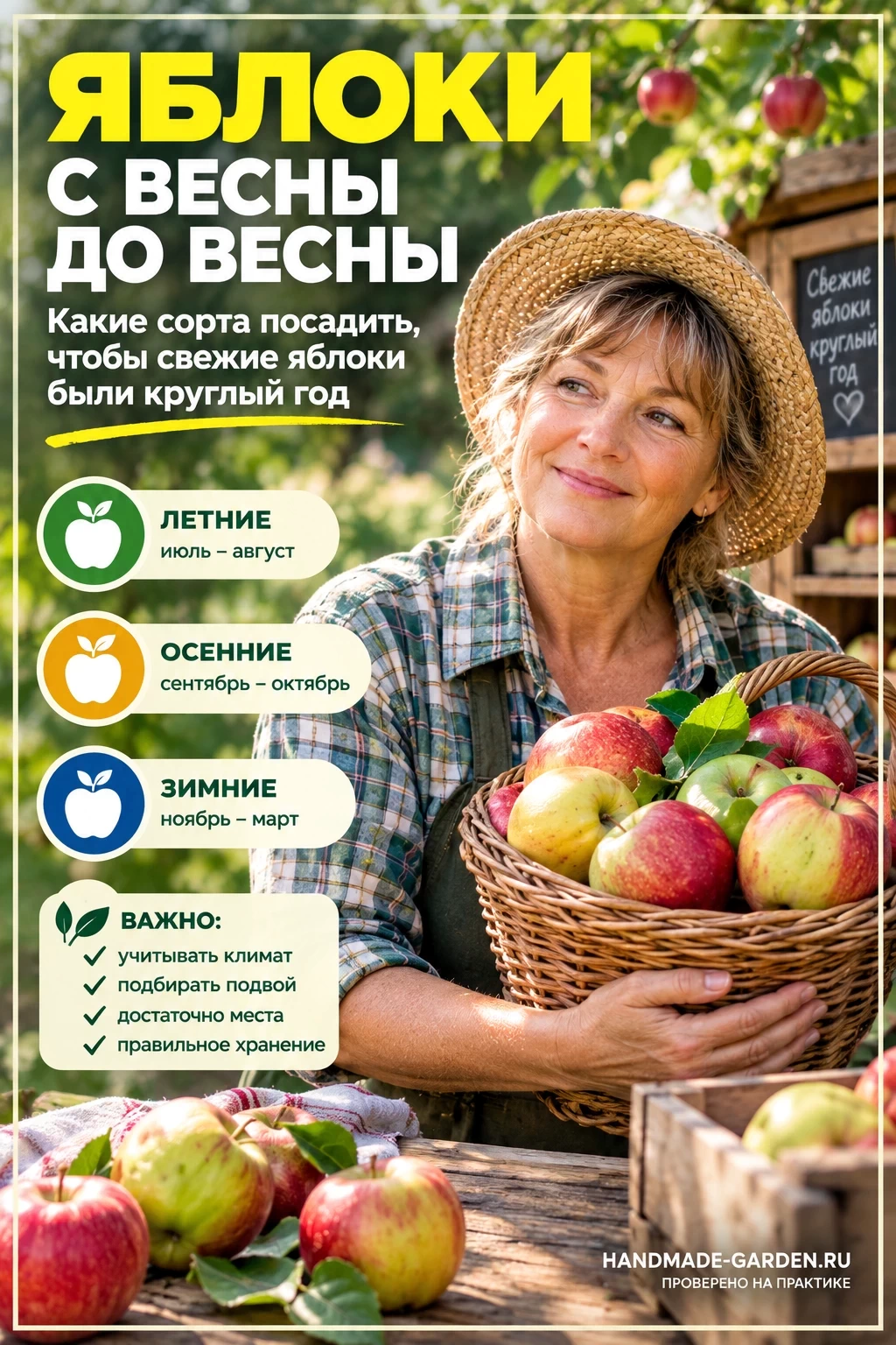 Летние, осенние и зимние яблоки: в чём разница