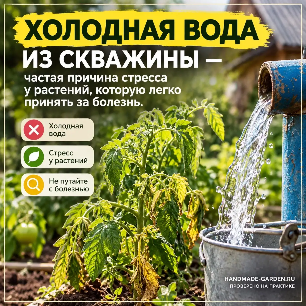 Холодная вода для полива: почему растения вянут и как быстро согреть воду