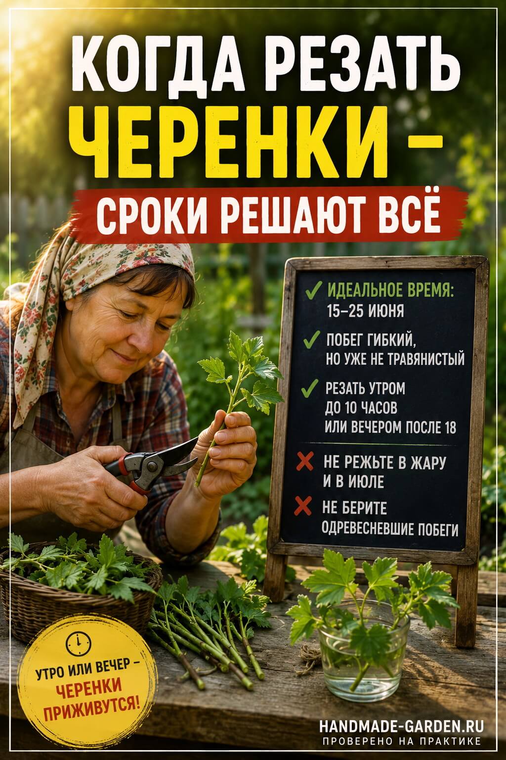 Когда резать черенки
