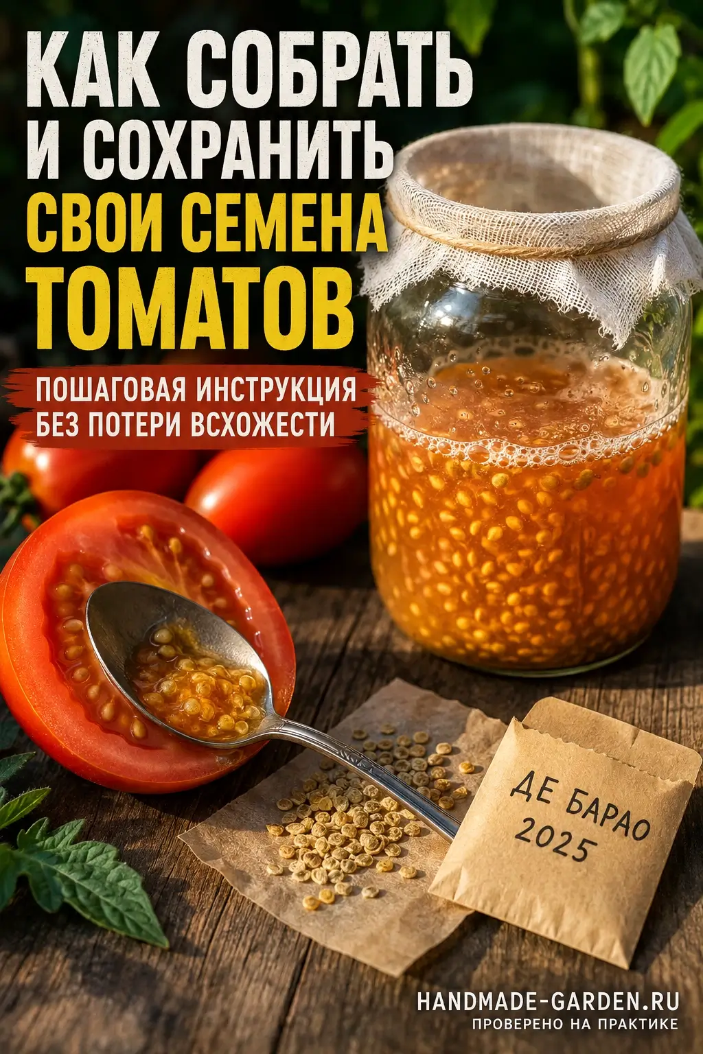 Правила сбора семян томатов