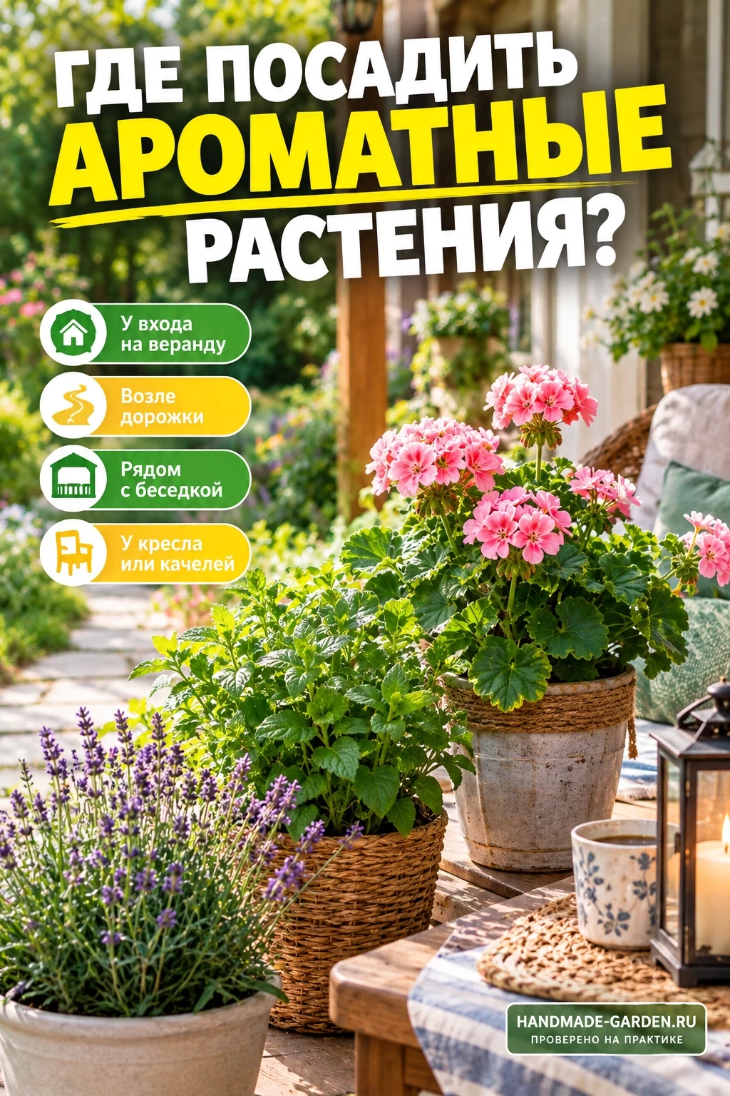 Посадите ароматные растения для отпугивания комаров