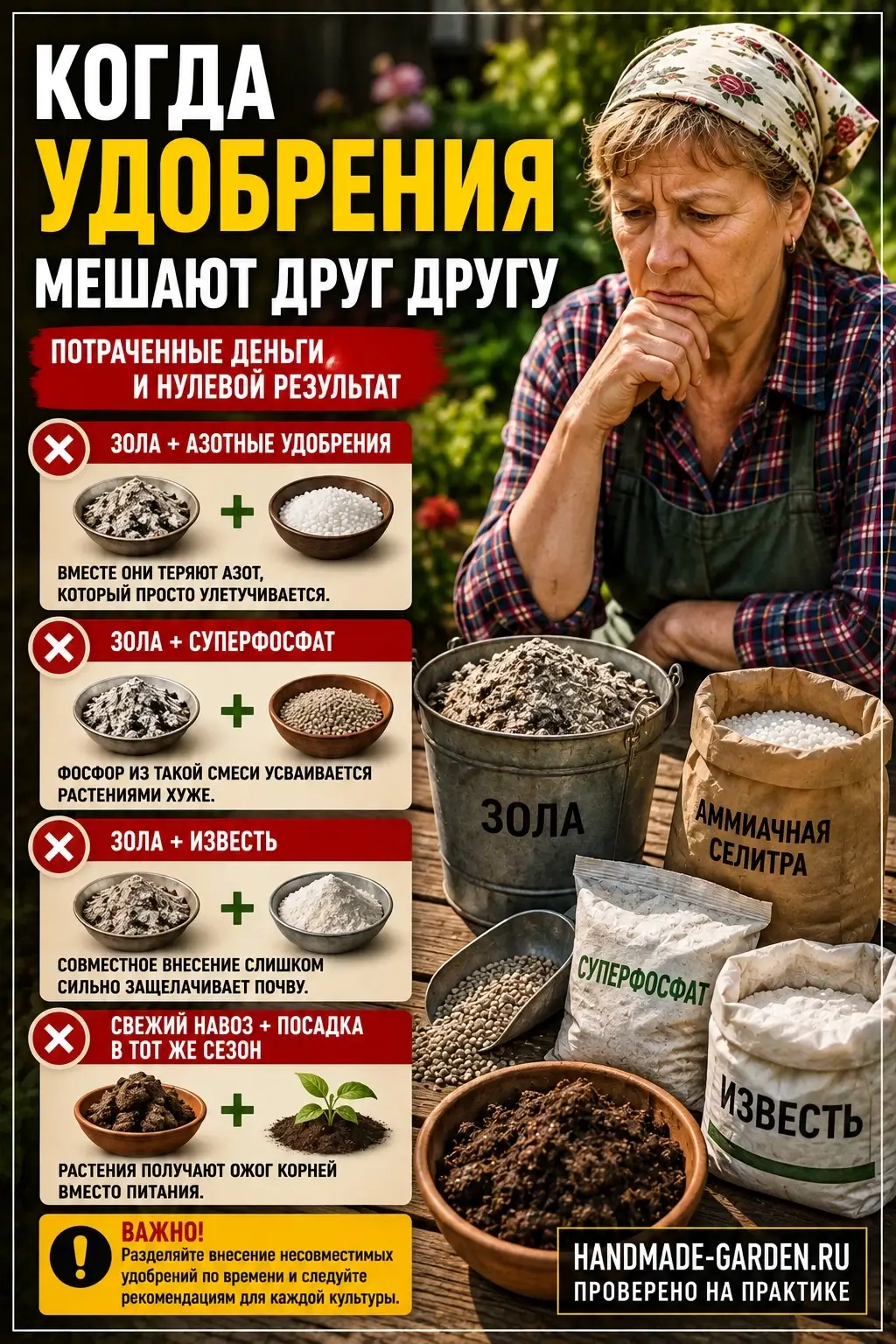 Когда удобрения мешают друг другу