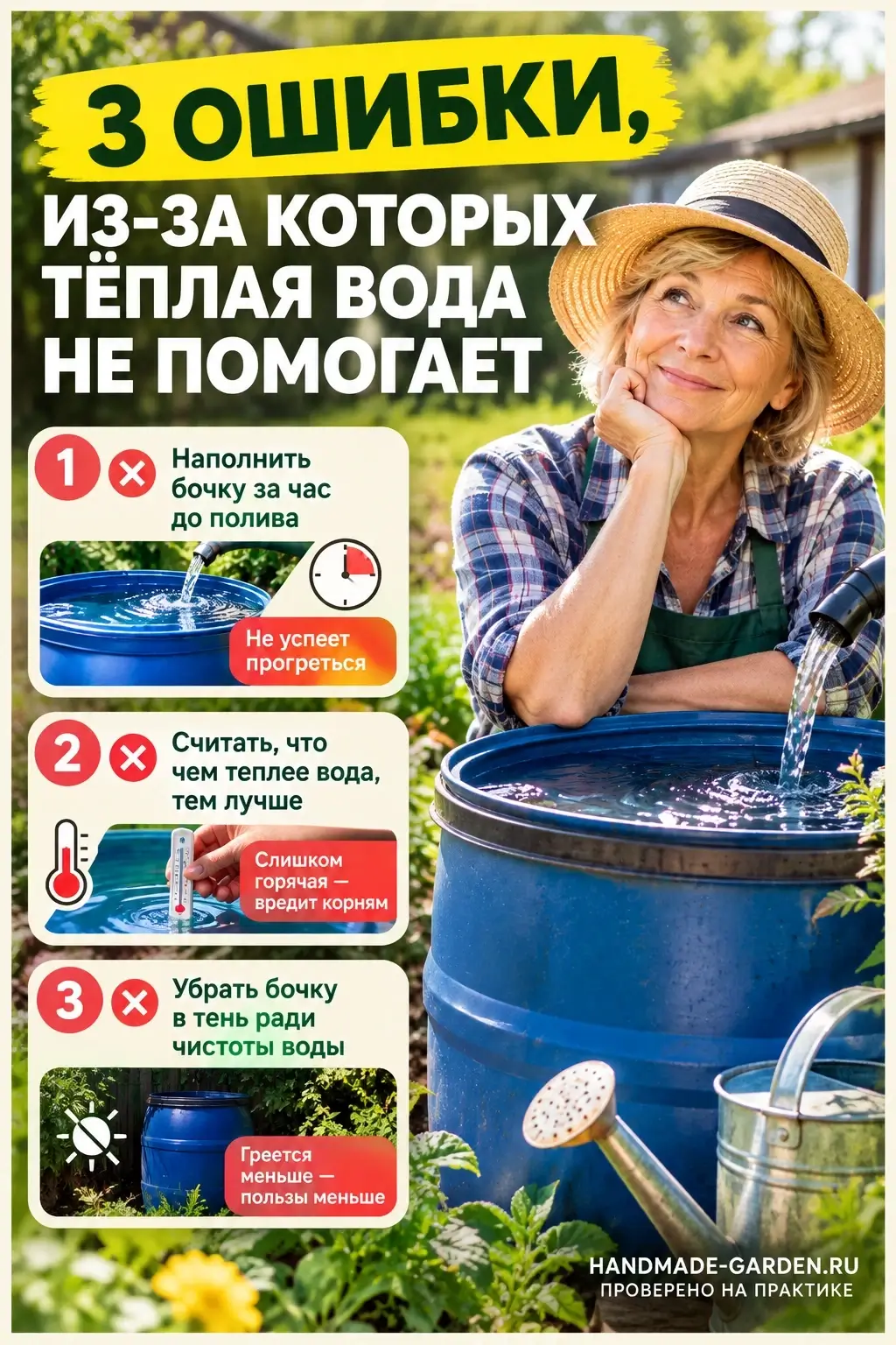 Три ошибки, из-за которых тёплая вода не помогает