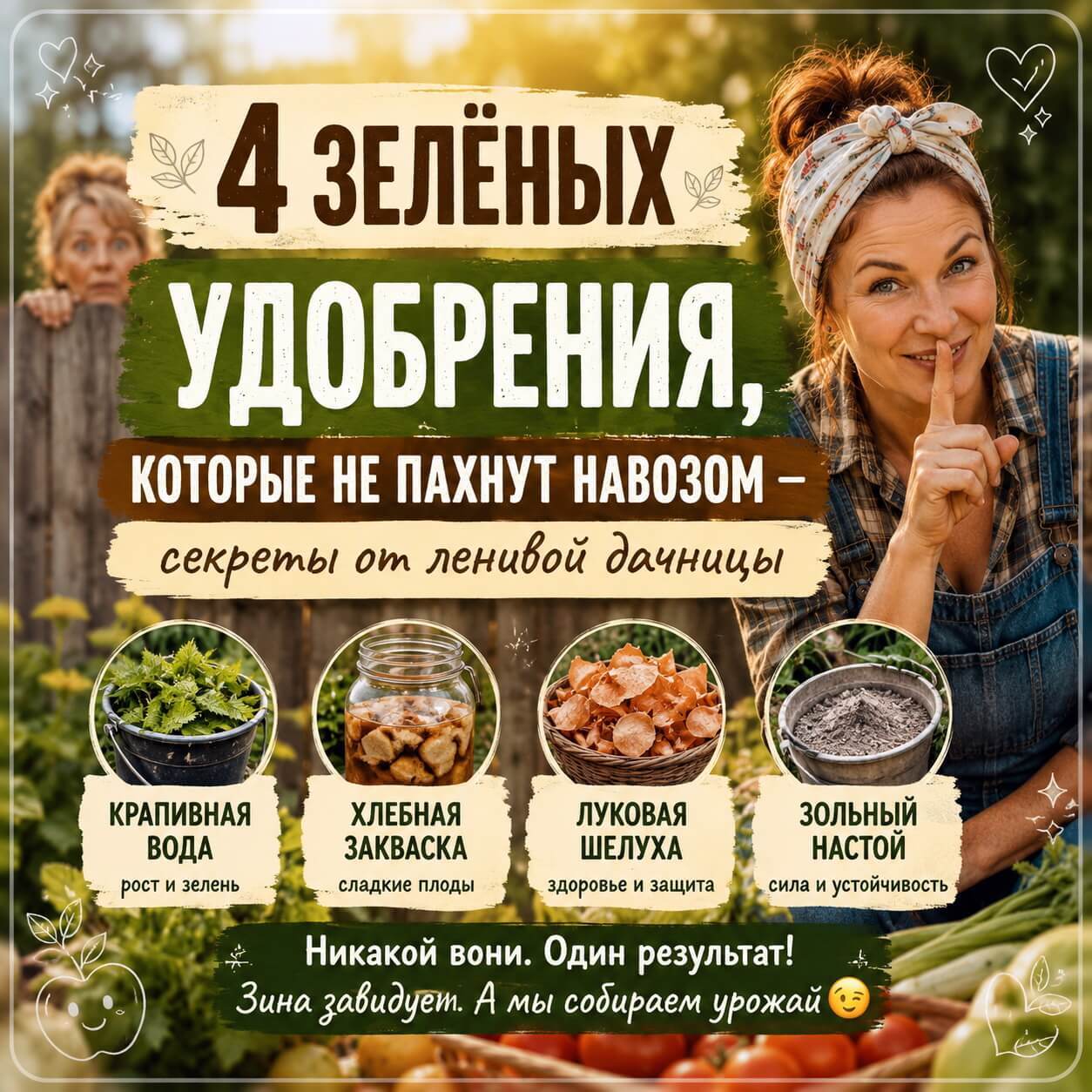4 зелёных удобрения, которые не пахнут навозом
