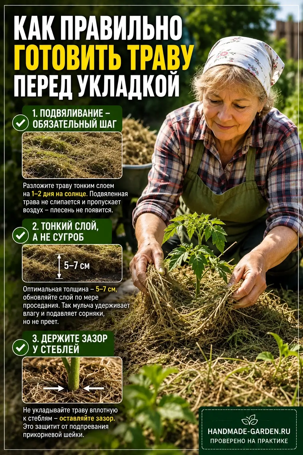 Как правильно готовить траву перед укладкой