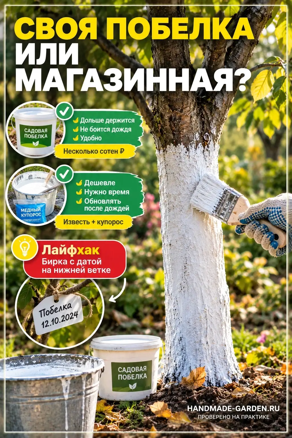 Бюджет: своя побелка или магазинная