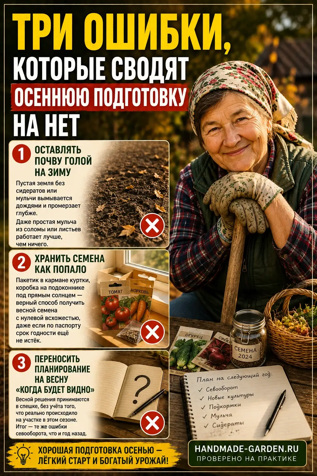 Три ошибки, которые сводят осеннюю подготовку на нет