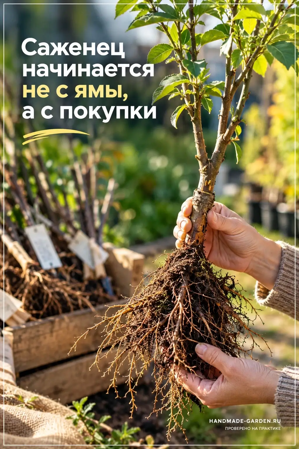 от покупки саженца до первой зимы